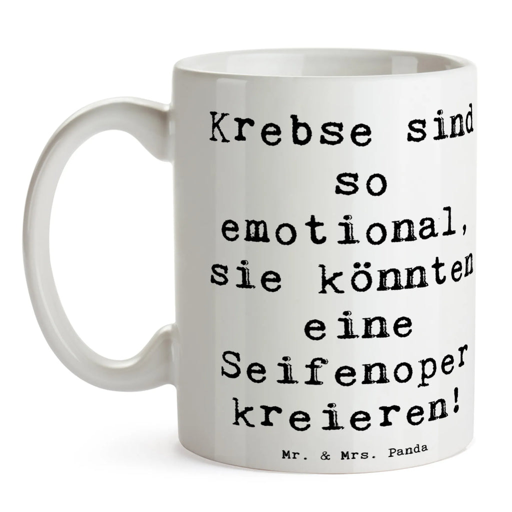 Tasse Spruch Emotionaler Krebs Keramiktasse, Tasse mit Motiven, Kaffeetasse, Teetasse, Bürotasse, Geschenktasse, Tasse, Tasse mit Zitaten, Porzellantasse, Tierkreiszeichen, Sternzeichen, Horoskop, Astrologie, Aszendent