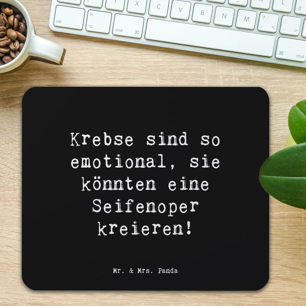 Mouse mat Saying Krebse sind so emotional, sie könnten eine Seifenoper kreieren! Mousepad, Computer zubehör, Mauspad, Einzigartiges Mauspad, Arbeitszimmer, Designer Mauspad, Büroausstattung, PC Zubehör, Mauspad Büro, Mausunterlage, Tierkreiszeichen, Sternzeichen, Horoskop, Astrologie, Aszendent
