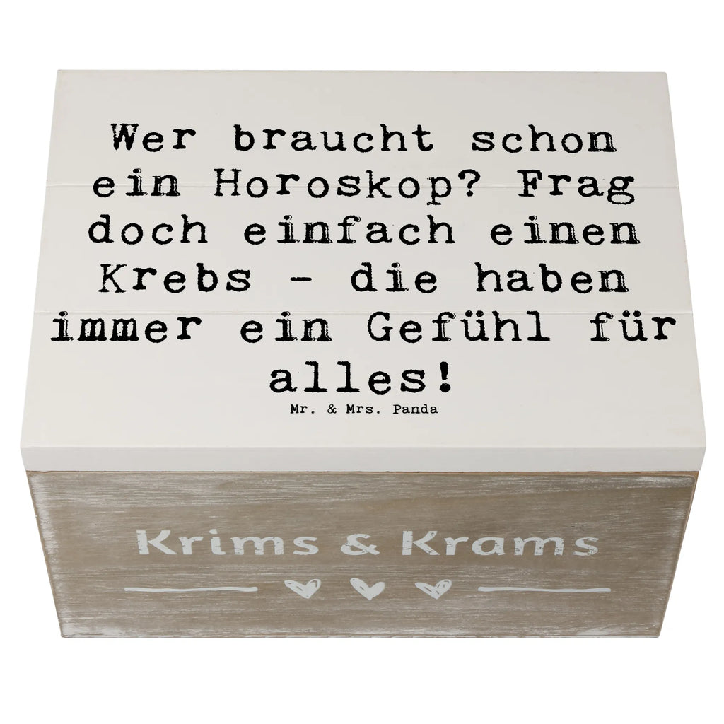 Holzkiste Spruch Krebs Gefühl Geschenkbox, Schatulle, Holzkiste, Schatzkiste, Truhe, Erinnerungsbox, Erinnerungskiste, Geschenkdose, Dekokiste, Aufbewahrungsbox, Kiste, XXL, Tierkreiszeichen, Sternzeichen, Horoskop, Astrologie, Aszendent