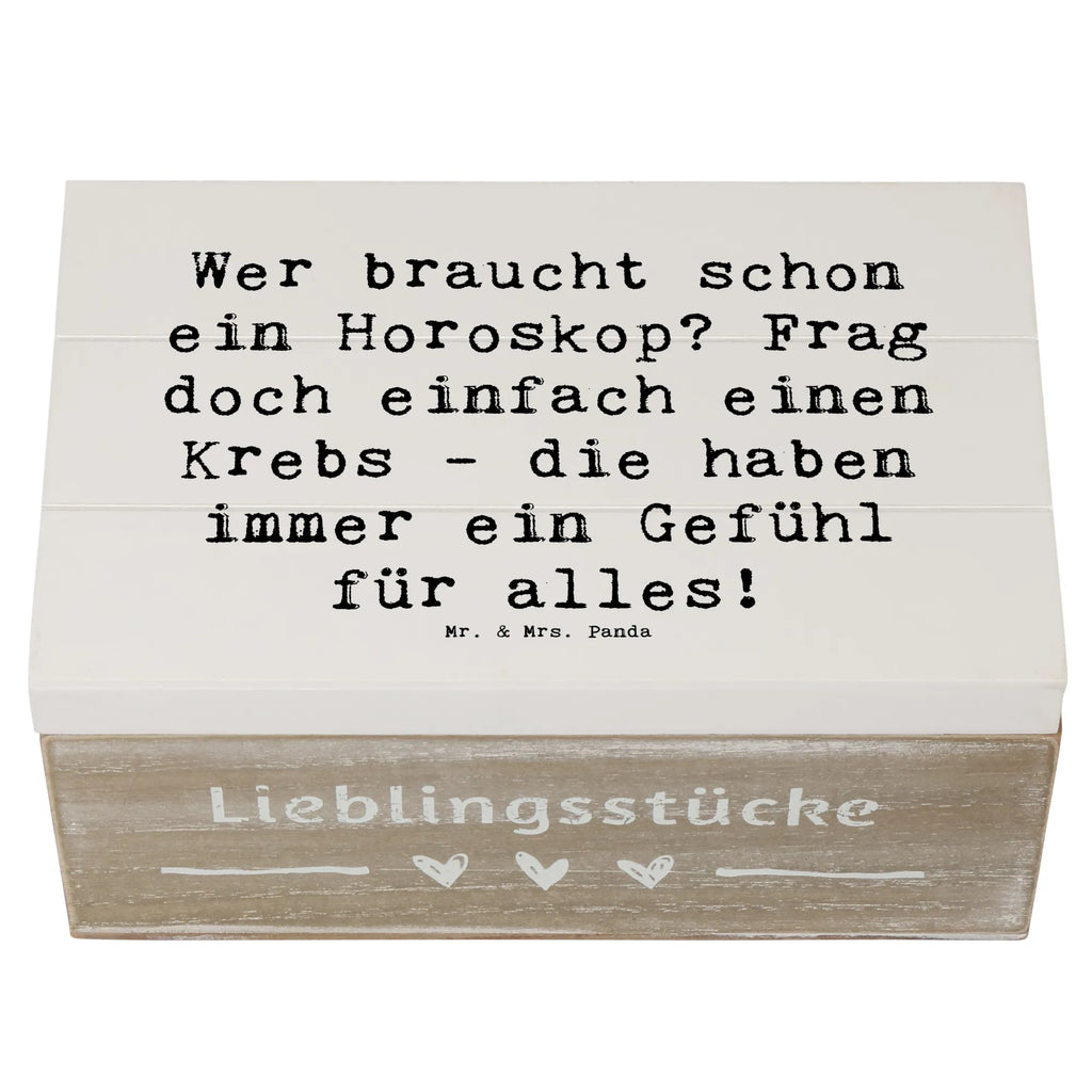 Holzkiste Spruch Krebs Gefühl Geschenkbox, Schatulle, Holzkiste, Schatzkiste, Truhe, Erinnerungsbox, Erinnerungskiste, Geschenkdose, Dekokiste, Aufbewahrungsbox, Kiste, XXL, Tierkreiszeichen, Sternzeichen, Horoskop, Astrologie, Aszendent