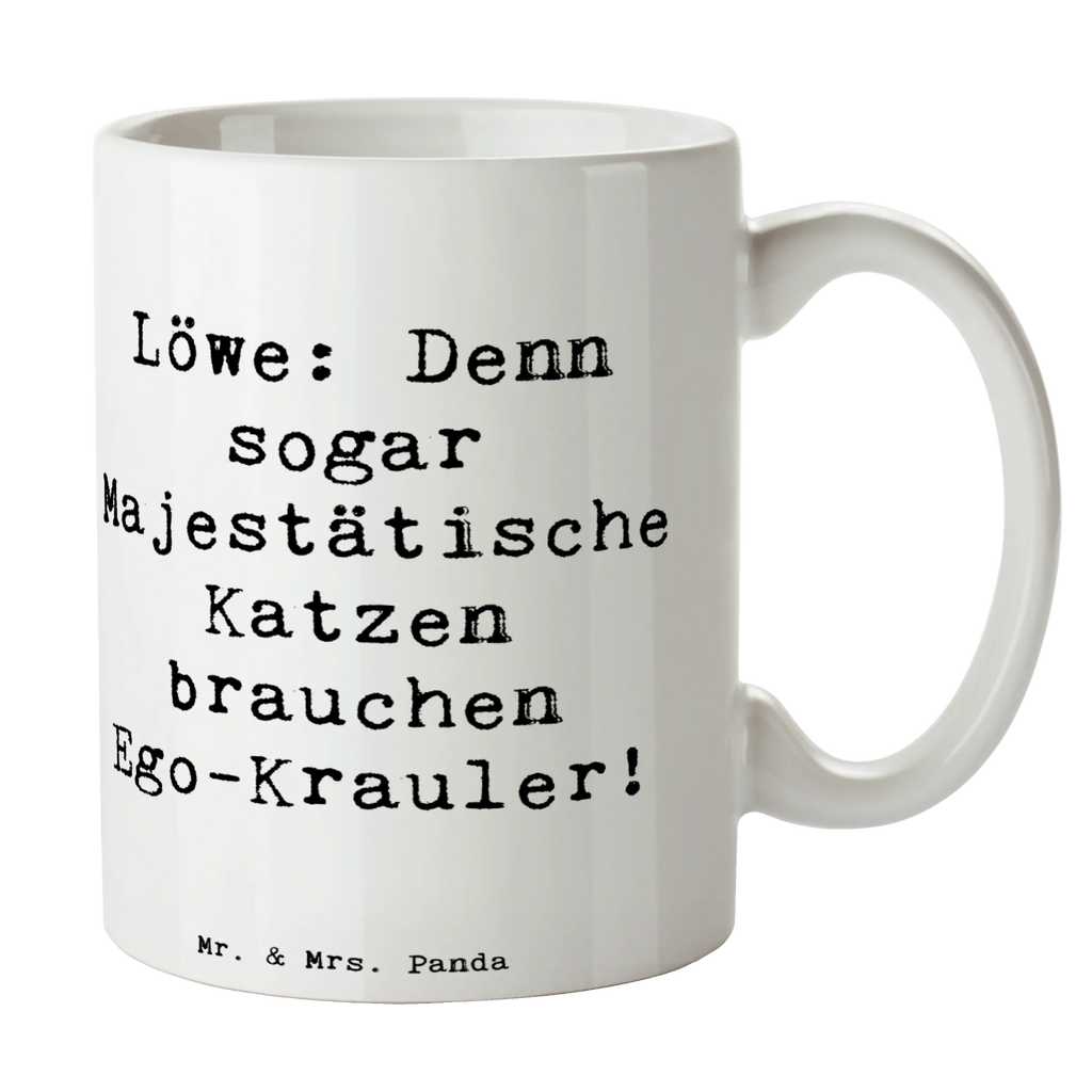 Tasse Spruch Majestätischer Löwe Geschenktasse, Kaffeetasse, Tasse mit Zitaten, Teetasse, Tasse, Bürotasse, Keramiktasse, Porzellantasse, Tasse mit Motiven, Tierkreiszeichen, Sternzeichen, Horoskop, Astrologie, Aszendent