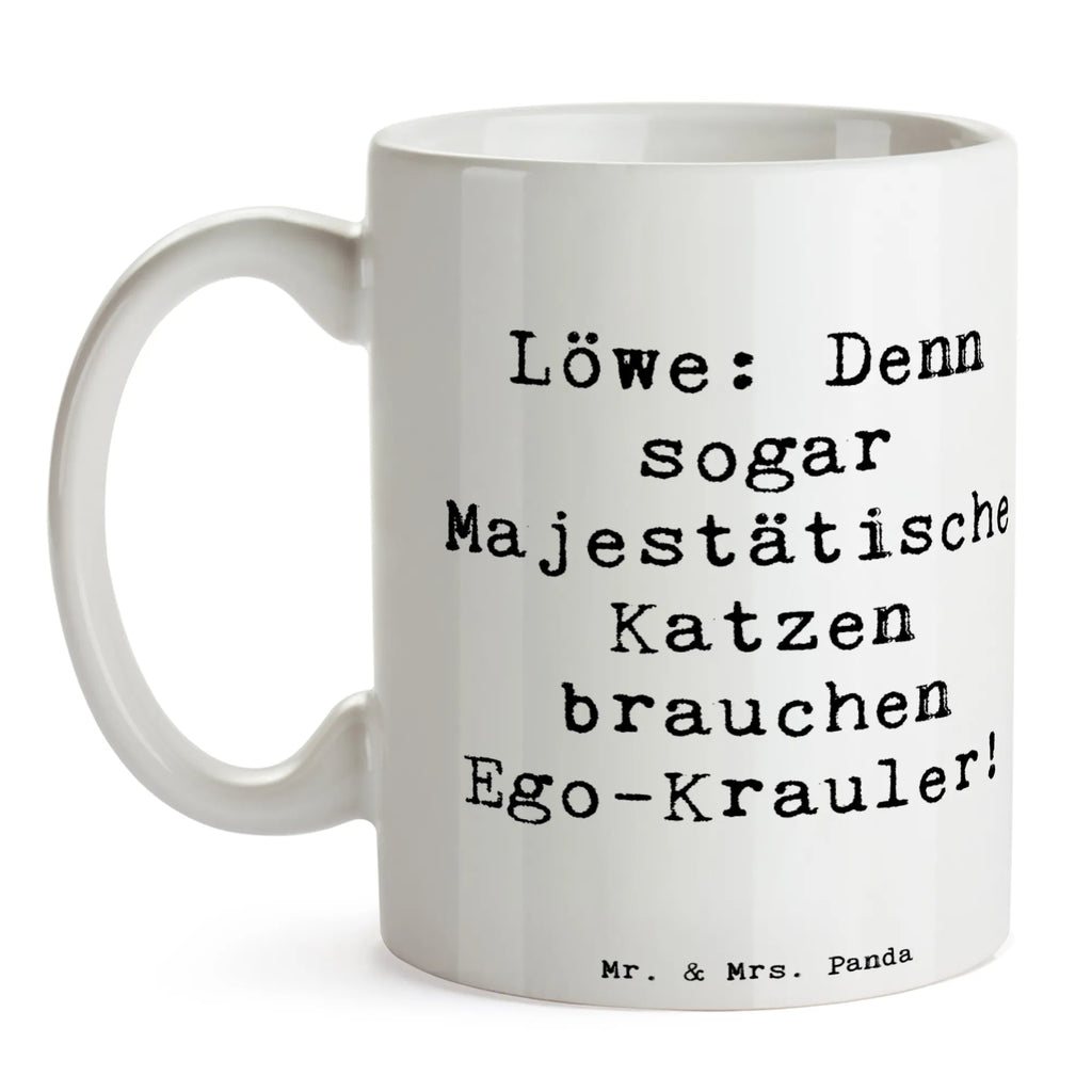 Tasse Spruch Majestätischer Löwe Geschenktasse, Kaffeetasse, Tasse mit Zitaten, Teetasse, Tasse, Bürotasse, Keramiktasse, Porzellantasse, Tasse mit Motiven, Tierkreiszeichen, Sternzeichen, Horoskop, Astrologie, Aszendent