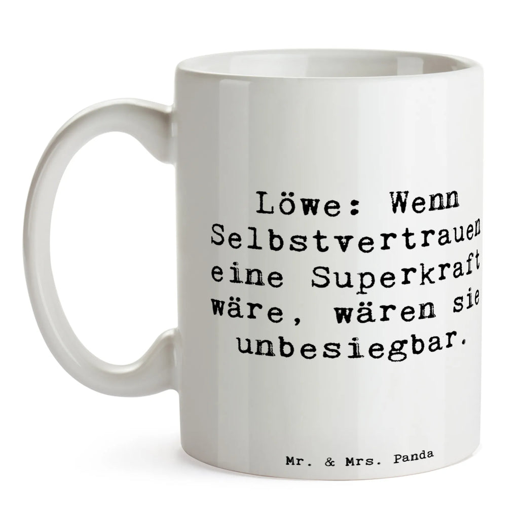 Tasse Spruch Löwe Superkraft Keramiktasse, Tasse mit Zitaten, Bürotasse, Tasse mit Motiven, Teetasse, Kaffeetasse, Tasse, Geschenktasse, Porzellantasse, Tierkreiszeichen, Sternzeichen, Horoskop, Astrologie, Aszendent
