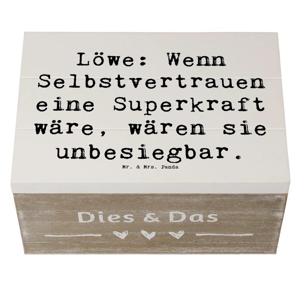 Holzkiste Spruch Löwe Superkraft Dekokiste, Geschenkbox, Aufbewahrungsbox, Schatzkiste, Erinnerungskiste, Truhe, XXL, Schatulle, Geschenkdose, Erinnerungsbox, Kiste, Holzkiste, Tierkreiszeichen, Sternzeichen, Horoskop, Astrologie, Aszendent