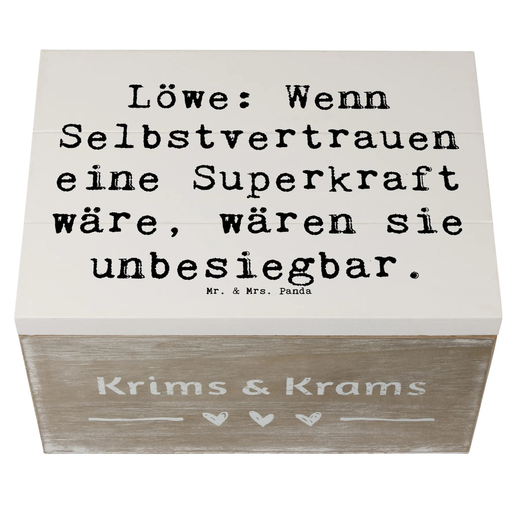 Holzkiste Spruch Löwe Superkraft Dekokiste, Geschenkbox, Aufbewahrungsbox, Schatzkiste, Erinnerungskiste, Truhe, XXL, Schatulle, Geschenkdose, Erinnerungsbox, Kiste, Holzkiste, Tierkreiszeichen, Sternzeichen, Horoskop, Astrologie, Aszendent