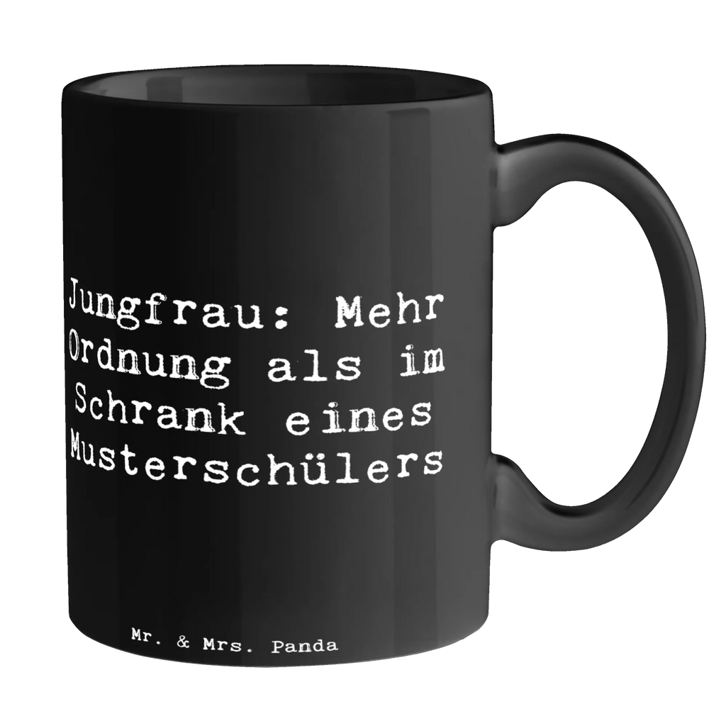 Tasse Spruch Jungfrau Ordnung Tasse, Bürotasse, Teetasse, Tasse mit Zitaten, Porzellantasse, Kaffeetasse, Keramiktasse, Geschenktasse, Tasse mit Motiven, Tierkreiszeichen, Sternzeichen, Horoskop, Astrologie, Aszendent