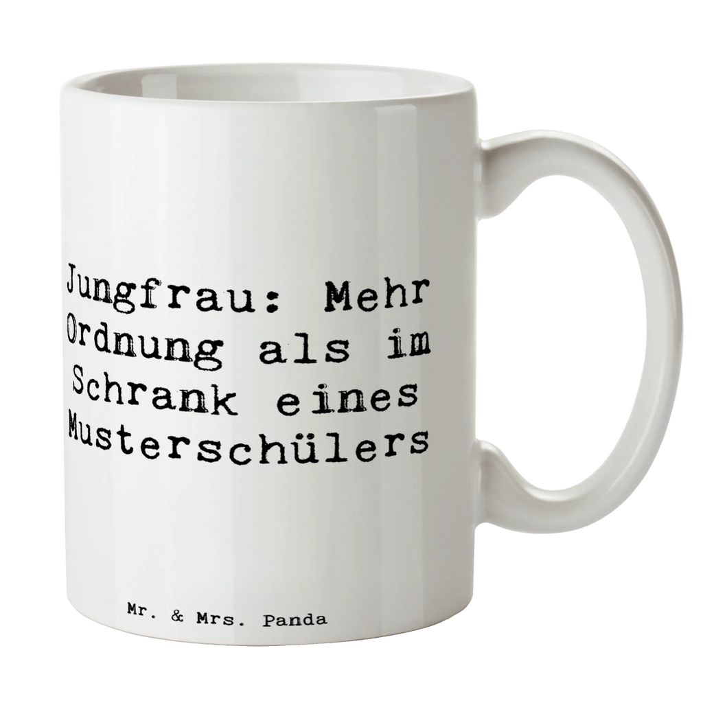 Tasse Spruch Jungfrau Ordnung Tasse, Bürotasse, Teetasse, Tasse mit Zitaten, Porzellantasse, Kaffeetasse, Keramiktasse, Geschenktasse, Tasse mit Motiven, Tierkreiszeichen, Sternzeichen, Horoskop, Astrologie, Aszendent