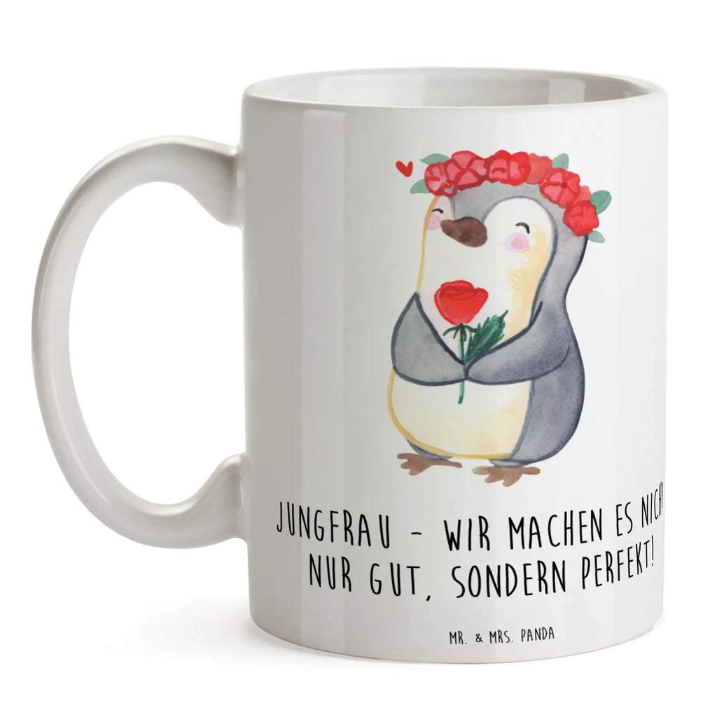 Tasse Jungfrau Perfektion Tasse, Tasse mit Zitaten, Kaffeetasse, Teetasse, Bürotasse, Porzellantasse, Geschenktasse, Keramiktasse, Tasse mit Motiven, Tierkreiszeichen, Sternzeichen, Horoskop, Astrologie, Aszendent