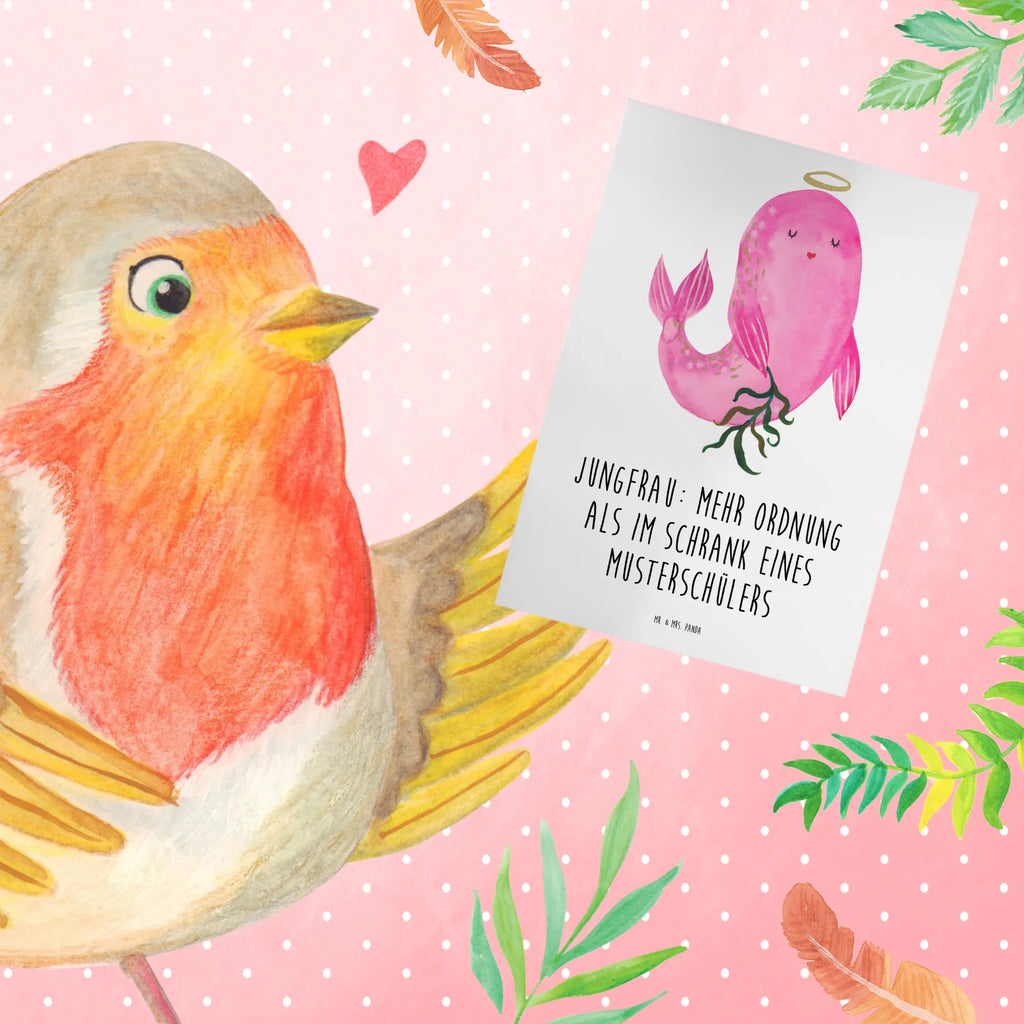 Greetings card Jungfrau: Mehr Ordnung als im Schrank eines Musterschülers Glückwunschkarte, Einladungskarte, Grußkarte, Geburtstagskarte, Hochzeitskarte, Klappkarte, Karte, Ansichtskarten, Tierkreiszeichen, Sternzeichen, Horoskop, Astrologie, Aszendent