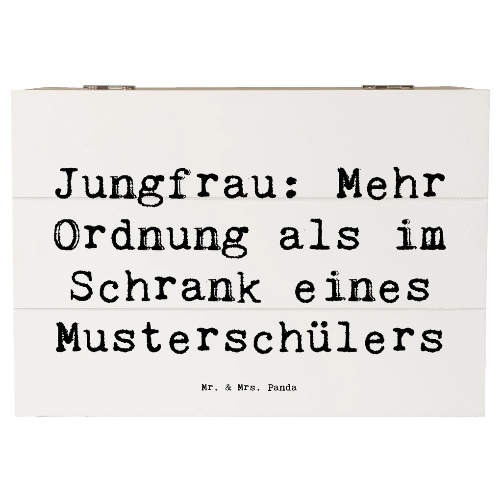 Holzkiste Spruch Jungfrau Ordnung Holzkiste, Kiste, Truhe, Schatzkiste, Erinnerungsbox, Geschenkbox, Erinnerungskiste, XXL, Geschenkdose, Dekokiste, Aufbewahrungsbox, Schatulle, Tierkreiszeichen, Sternzeichen, Horoskop, Astrologie, Aszendent