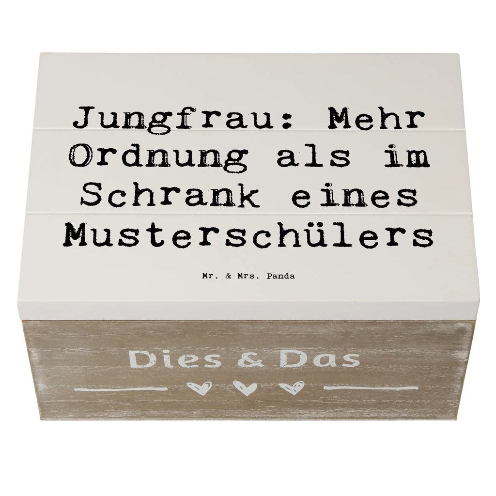 Holzkiste Spruch Jungfrau Ordnung Holzkiste, Kiste, Truhe, Schatzkiste, Erinnerungsbox, Geschenkbox, Erinnerungskiste, XXL, Geschenkdose, Dekokiste, Aufbewahrungsbox, Schatulle, Tierkreiszeichen, Sternzeichen, Horoskop, Astrologie, Aszendent