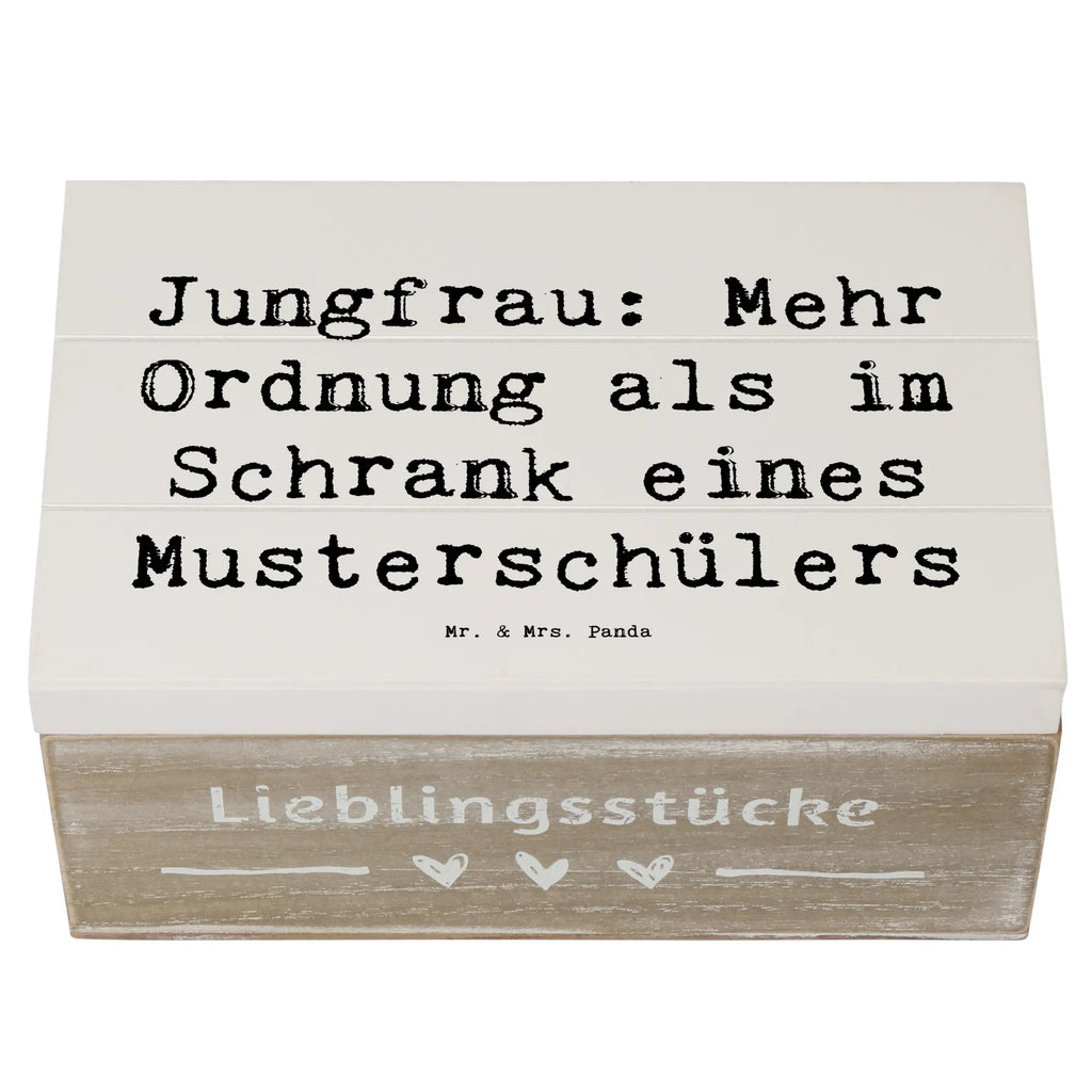Holzkiste Spruch Jungfrau Ordnung Holzkiste, Kiste, Truhe, Schatzkiste, Erinnerungsbox, Geschenkbox, Erinnerungskiste, XXL, Geschenkdose, Dekokiste, Aufbewahrungsbox, Schatulle, Tierkreiszeichen, Sternzeichen, Horoskop, Astrologie, Aszendent