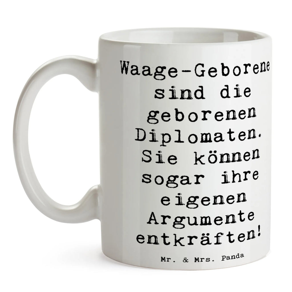 Tasse Spruch Diplomatische Waage Geschenktasse, Tasse mit Motiven, Tasse, Tasse mit Zitaten, Porzellantasse, Bürotasse, Kaffeetasse, Teetasse, Keramiktasse, Tierkreiszeichen, Sternzeichen, Horoskop, Astrologie, Aszendent