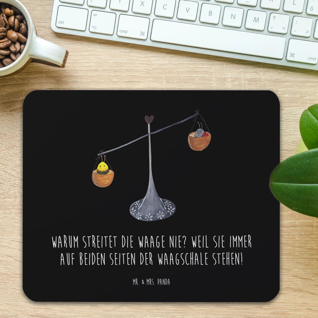 Mouse mat Warum streitet die Waage nie? Weil sie immer auf beiden Seiten der Waagschale stehen! PC Zubehör, Einzigartiges Mauspad, Designer Mauspad, Arbeitszimmer, Mausunterlage, Computer zubehör, Mauspad, Mauspad Büro, Büroausstattung, Mousepad, Tierkreiszeichen, Sternzeichen, Horoskop, Astrologie, Aszendent