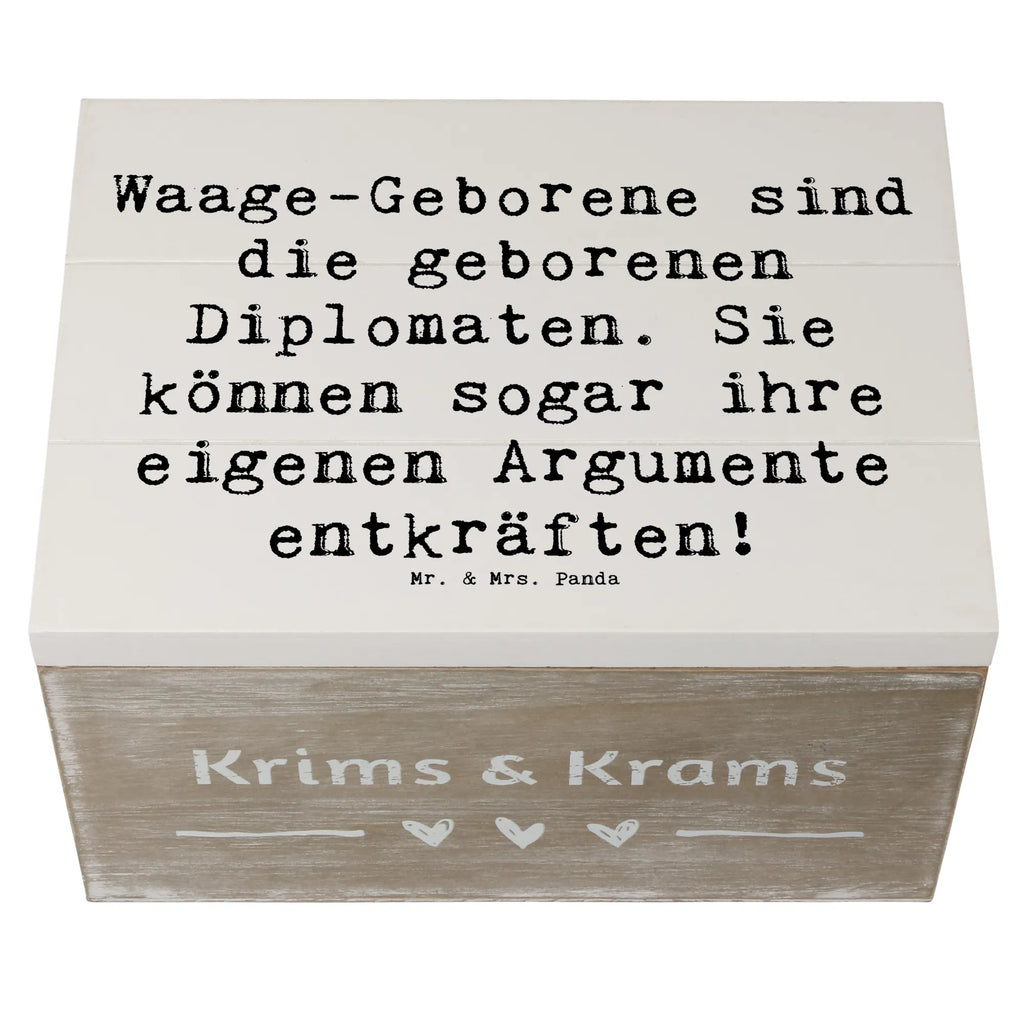 Holzkiste Spruch Diplomatische Waage Holzkiste, Dekokiste, Erinnerungsbox, Geschenkdose, XXL, Aufbewahrungsbox, Erinnerungskiste, Schatzkiste, Geschenkbox, Kiste, Schatulle, Truhe, Tierkreiszeichen, Sternzeichen, Horoskop, Astrologie, Aszendent