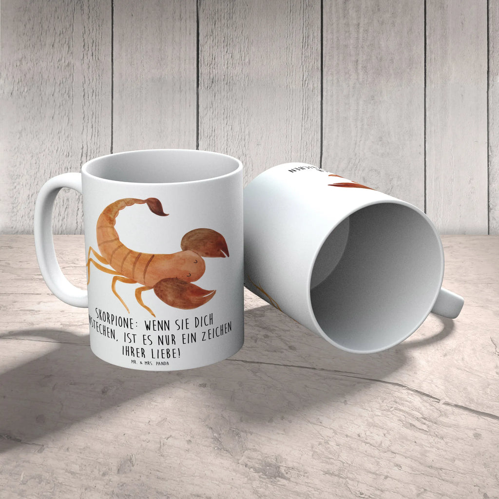 Tasse Skorpion Liebe Tasse mit Motiven, Bürotasse, Geschenktasse, Tasse mit Zitaten, Tasse, Kaffeetasse, Keramiktasse, Porzellantasse, Teetasse, Tierkreiszeichen, Sternzeichen, Horoskop, Astrologie, Aszendent