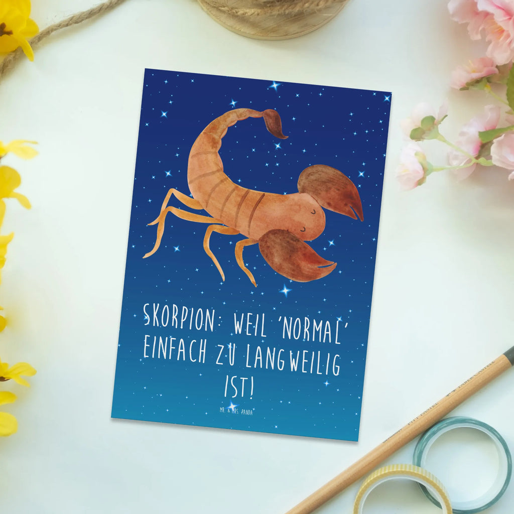 Postkarte Skorpion Unikat Dankeskarte, Geburtstagskarte, Einladung, Geschenkkarte, Einladung Geburtstag, Einladungskarten Geburtstag, Ansichtskarten, Grußkarte, Einladungskarte, Postkarte, Ansichtskarte, Karte, Tierkreiszeichen, Sternzeichen, Horoskop, Astrologie, Aszendent
