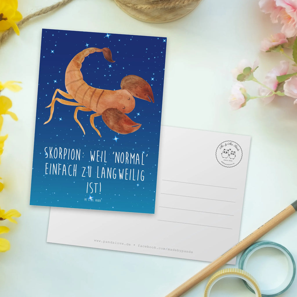 Postkarte Skorpion Unikat Dankeskarte, Geburtstagskarte, Einladung, Geschenkkarte, Einladung Geburtstag, Einladungskarten Geburtstag, Ansichtskarten, Grußkarte, Einladungskarte, Postkarte, Ansichtskarte, Karte, Tierkreiszeichen, Sternzeichen, Horoskop, Astrologie, Aszendent