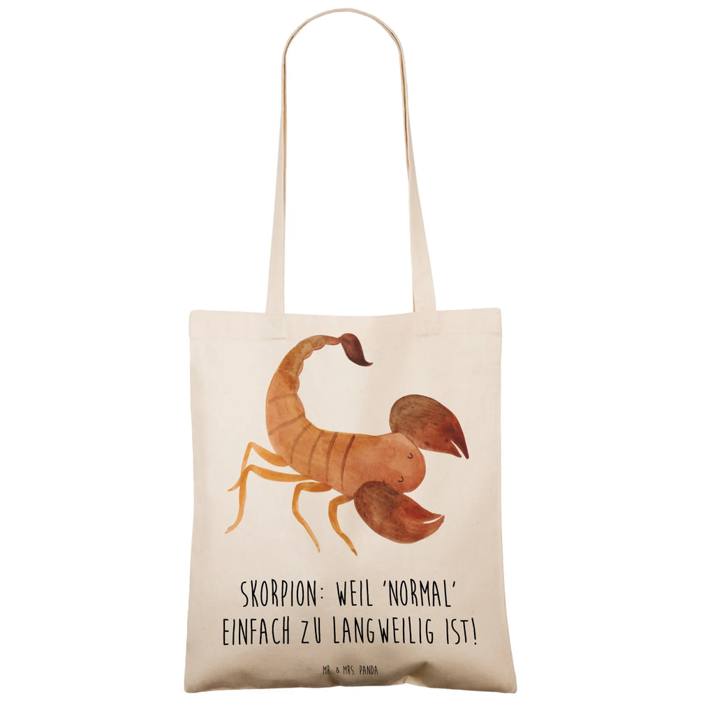 Tote bag Skorpion: Weil 'normal' einfach zu langweilig ist! Einkaufstüte, Schultertasche, Einkaufstasche, Stoffbeutel, Beuteltasche, Beutel, Jutetasche, Tasche, Umhängetasche, Stofftasche, Badetasche, Shopper, Jutebeutel, Tragetasche, Laptoptasche, Strandtasche, Tierkreiszeichen, Sternzeichen, Horoskop, Astrologie, Aszendent