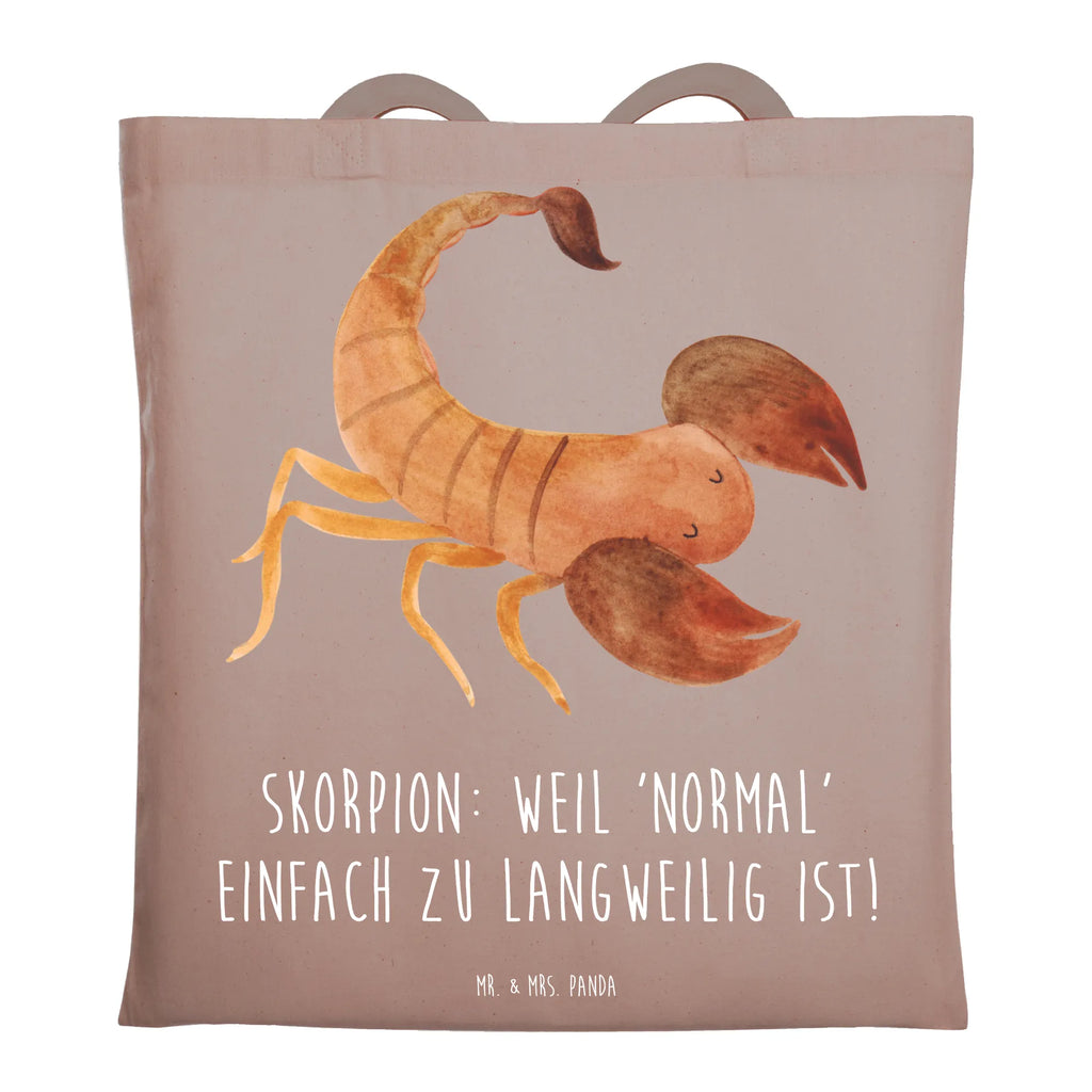 Tote bag Skorpion: Weil 'normal' einfach zu langweilig ist! Einkaufstüte, Schultertasche, Einkaufstasche, Stoffbeutel, Beuteltasche, Beutel, Jutetasche, Tasche, Umhängetasche, Stofftasche, Badetasche, Shopper, Jutebeutel, Tragetasche, Laptoptasche, Strandtasche, Tierkreiszeichen, Sternzeichen, Horoskop, Astrologie, Aszendent