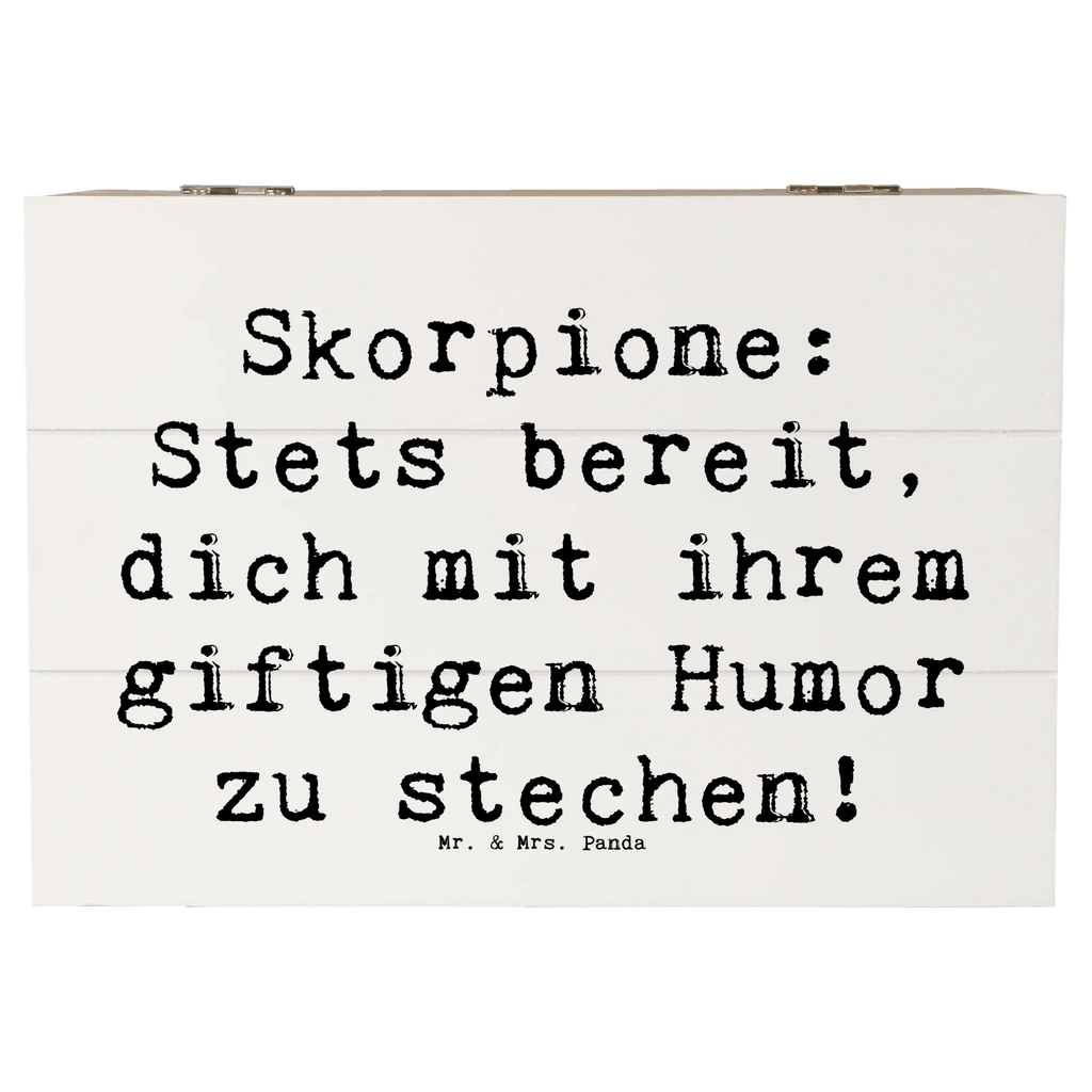 Holzkiste Spruch Skorpion Humor Aufbewahrungsbox, Schatulle, Truhe, Erinnerungskiste, Erinnerungsbox, Dekokiste, Schatzkiste, Kiste, XXL, Geschenkdose, Holzkiste, Geschenkbox, Tierkreiszeichen, Sternzeichen, Horoskop, Astrologie, Aszendent