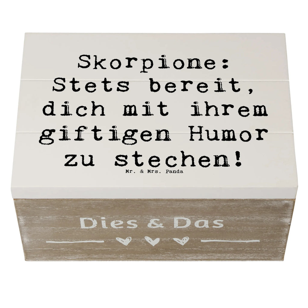 Holzkiste Spruch Skorpion Humor Aufbewahrungsbox, Schatulle, Truhe, Erinnerungskiste, Erinnerungsbox, Dekokiste, Schatzkiste, Kiste, XXL, Geschenkdose, Holzkiste, Geschenkbox, Tierkreiszeichen, Sternzeichen, Horoskop, Astrologie, Aszendent