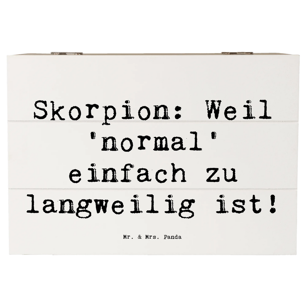 Holzkiste Spruch Skorpion Unikat Erinnerungskiste, Geschenkdose, Schatulle, Truhe, Dekokiste, Holzkiste, Schatzkiste, Kiste, Erinnerungsbox, Aufbewahrungsbox, XXL, Geschenkbox, Tierkreiszeichen, Sternzeichen, Horoskop, Astrologie, Aszendent