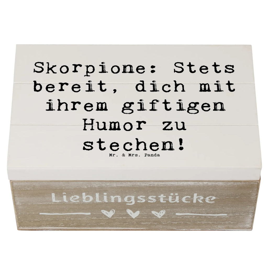 Holzkiste Spruch Skorpion Humor Aufbewahrungsbox, Schatulle, Truhe, Erinnerungskiste, Erinnerungsbox, Dekokiste, Schatzkiste, Kiste, XXL, Geschenkdose, Holzkiste, Geschenkbox, Tierkreiszeichen, Sternzeichen, Horoskop, Astrologie, Aszendent