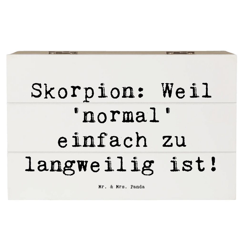 Holzkiste Spruch Skorpion Unikat Erinnerungskiste, Geschenkdose, Schatulle, Truhe, Dekokiste, Holzkiste, Schatzkiste, Kiste, Erinnerungsbox, Aufbewahrungsbox, XXL, Geschenkbox, Tierkreiszeichen, Sternzeichen, Horoskop, Astrologie, Aszendent