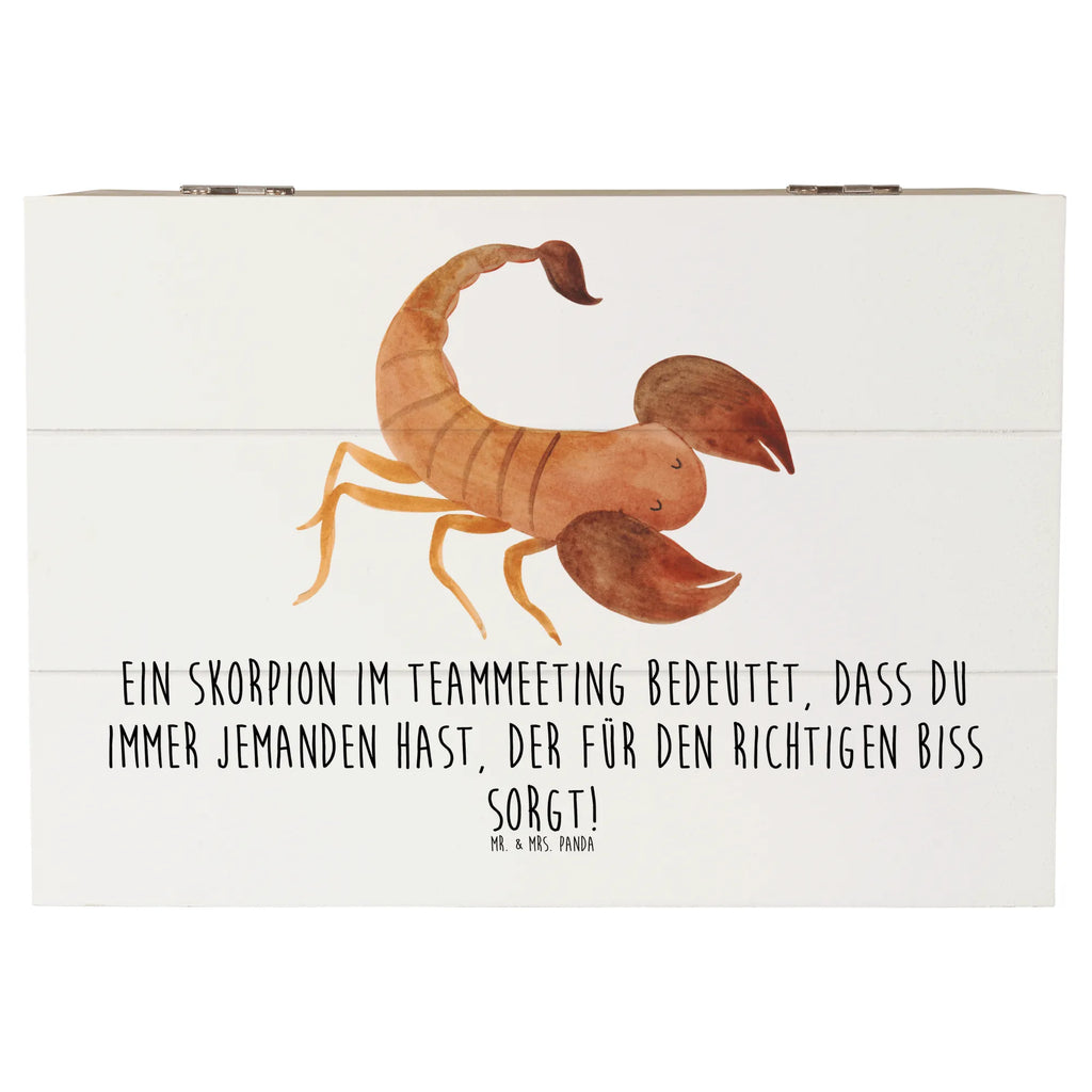 Holzkiste Skorpion Biss Geschenkbox, Aufbewahrungsbox, Kiste, Truhe, XXL, Schatulle, Erinnerungsbox, Holzkiste, Dekokiste, Geschenkdose, Schatzkiste, Erinnerungskiste, Tierkreiszeichen, Sternzeichen, Horoskop, Astrologie, Aszendent