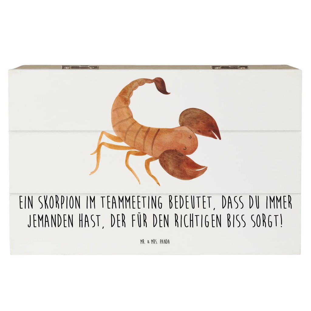 Holzkiste Skorpion Biss Geschenkbox, Aufbewahrungsbox, Kiste, Truhe, XXL, Schatulle, Erinnerungsbox, Holzkiste, Dekokiste, Geschenkdose, Schatzkiste, Erinnerungskiste, Tierkreiszeichen, Sternzeichen, Horoskop, Astrologie, Aszendent