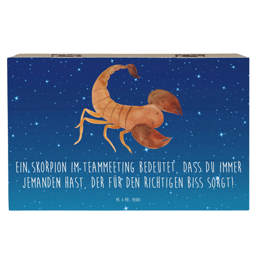 Holzkiste Skorpion Biss Geschenkbox, Aufbewahrungsbox, Kiste, Truhe, XXL, Schatulle, Erinnerungsbox, Holzkiste, Dekokiste, Geschenkdose, Schatzkiste, Erinnerungskiste, Tierkreiszeichen, Sternzeichen, Horoskop, Astrologie, Aszendent