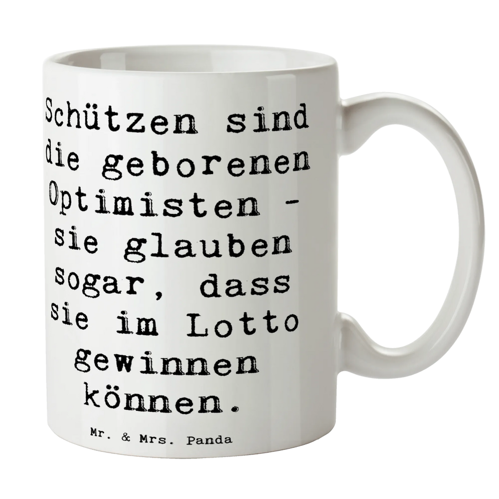 Tasse Spruch Schütze Optimist Tasse, Bürotasse, Keramiktasse, Teetasse, Tasse mit Zitaten, Tasse mit Motiven, Porzellantasse, Kaffeetasse, Geschenktasse, Tierkreiszeichen, Sternzeichen, Horoskop, Astrologie, Aszendent