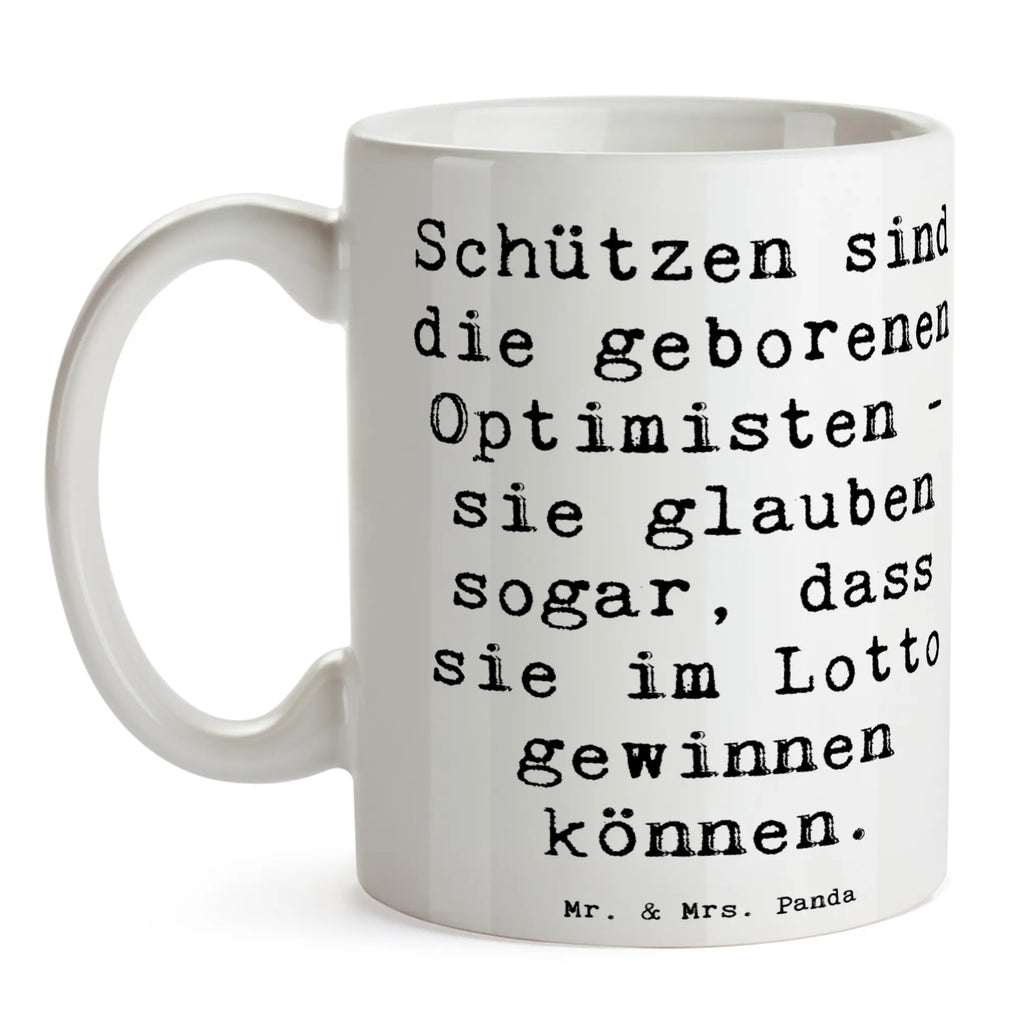 Tasse Spruch Schütze Optimist Tasse, Bürotasse, Keramiktasse, Teetasse, Tasse mit Zitaten, Tasse mit Motiven, Porzellantasse, Kaffeetasse, Geschenktasse, Tierkreiszeichen, Sternzeichen, Horoskop, Astrologie, Aszendent