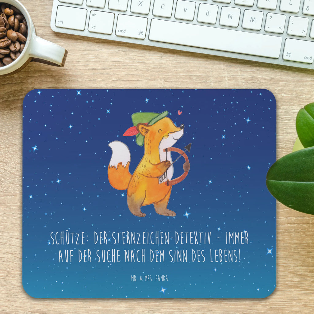 Mouse mat Schütze: Der Sternzeichen-Detektiv - immer auf der Suche nach dem Sinn des Lebens! Mousepad, Büroausstattung, Mauspad Büro, Einzigartiges Mauspad, Mauspad, Designer Mauspad, Mausunterlage, Arbeitszimmer, Computer zubehör, PC Zubehör, Tierkreiszeichen, Sternzeichen, Horoskop, Astrologie, Aszendent
