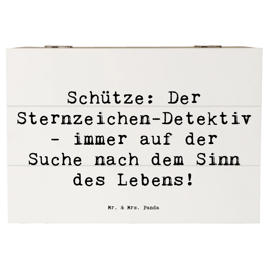 Holzkiste Spruch Schützenblick Schatzkiste, Aufbewahrungsbox, Geschenkdose, Truhe, Geschenkbox, Holzkiste, Schatulle, XXL, Kiste, Erinnerungsbox, Erinnerungskiste, Dekokiste, Tierkreiszeichen, Sternzeichen, Horoskop, Astrologie, Aszendent