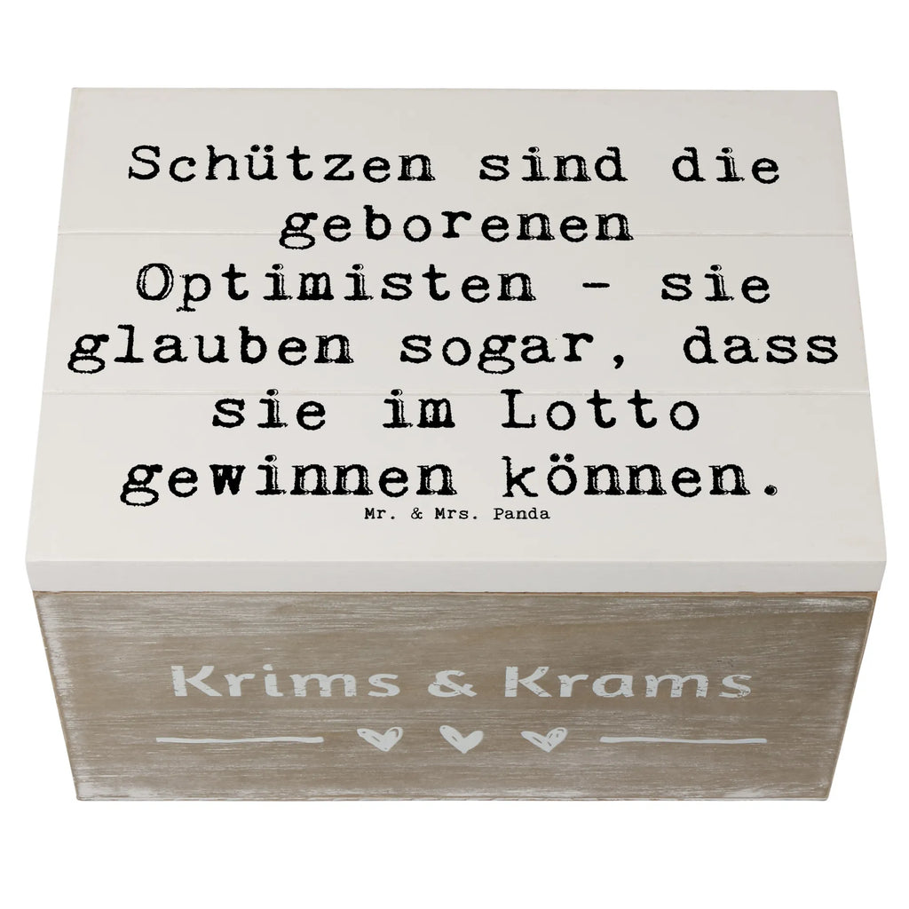 Holzkiste Spruch Schütze Optimist Erinnerungskiste, Schatulle, Geschenkdose, Holzkiste, XXL, Erinnerungsbox, Dekokiste, Kiste, Aufbewahrungsbox, Truhe, Geschenkbox, Schatzkiste, Tierkreiszeichen, Sternzeichen, Horoskop, Astrologie, Aszendent