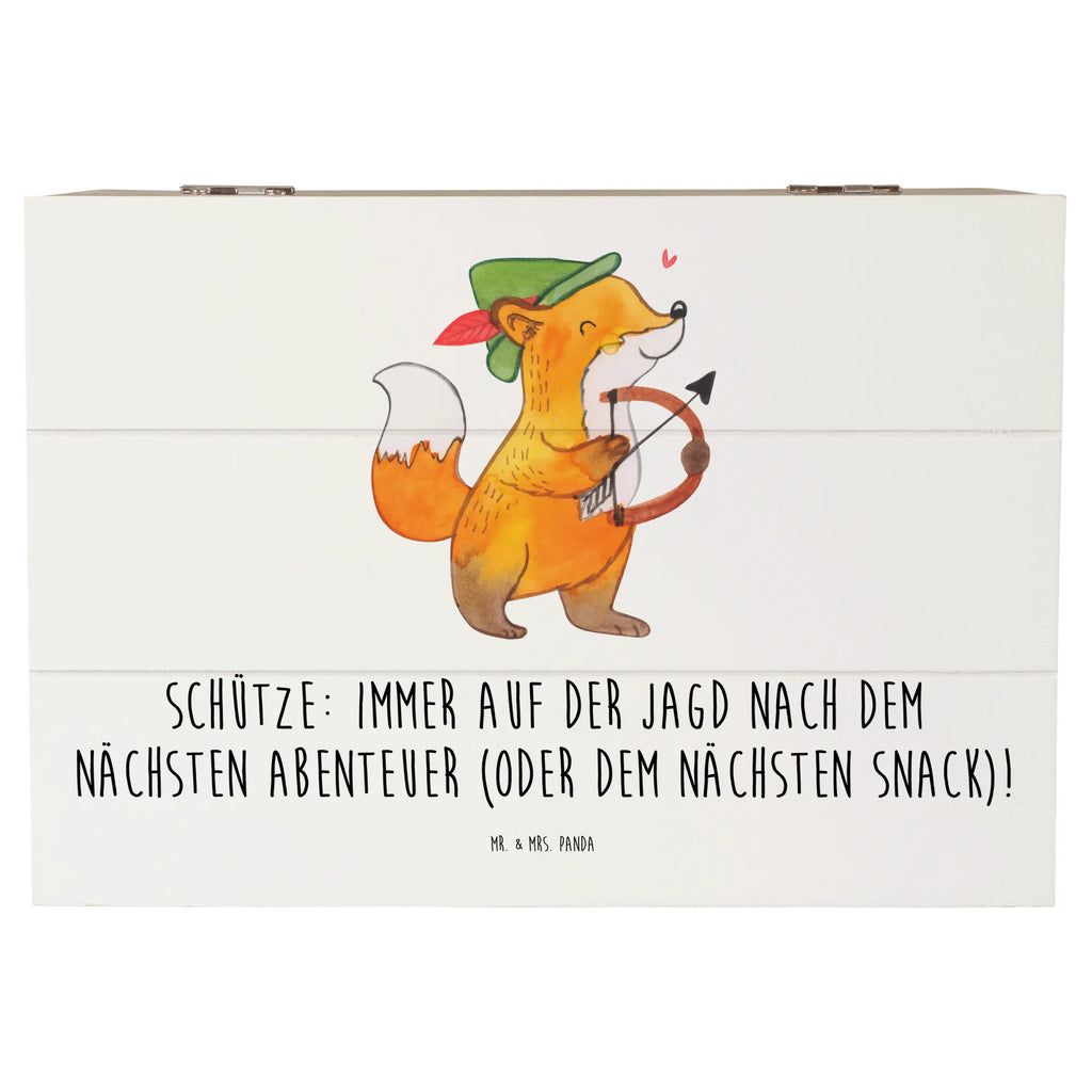 Wooden chest Schütze: Immer auf der Jagd nach dem nächsten Abenteuer (oder dem nächsten Snack)! XXL, Kiste, Erinnerungskiste, Schatzkiste, Holzkiste, Geschenkdose, Erinnerungsbox, Truhe, Geschenkbox, Dekokiste, Schatulle, Aufbewahrungsbox, Tierkreiszeichen, Sternzeichen, Horoskop, Astrologie, Aszendent