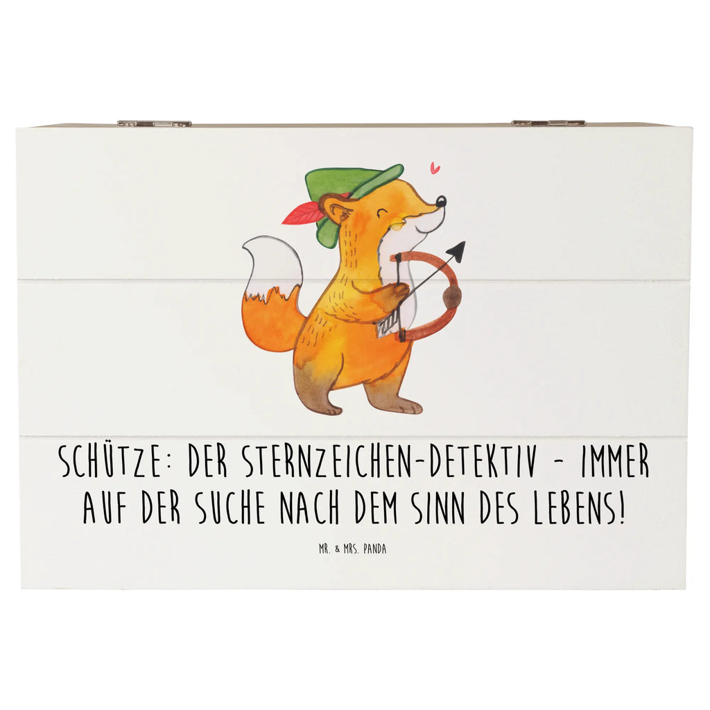 Holzkiste Schützenblick Schatzkiste, Dekokiste, Holzkiste, Schatulle, Geschenkdose, Kiste, Aufbewahrungsbox, Geschenkbox, Erinnerungsbox, XXL, Erinnerungskiste, Truhe, Tierkreiszeichen, Sternzeichen, Horoskop, Astrologie, Aszendent
