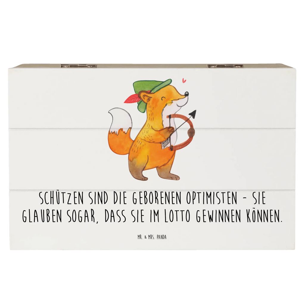 Holzkiste Schütze Optimist Dekokiste, XXL, Kiste, Truhe, Holzkiste, Erinnerungsbox, Schatulle, Aufbewahrungsbox, Erinnerungskiste, Schatzkiste, Geschenkdose, Geschenkbox, Tierkreiszeichen, Sternzeichen, Horoskop, Astrologie, Aszendent