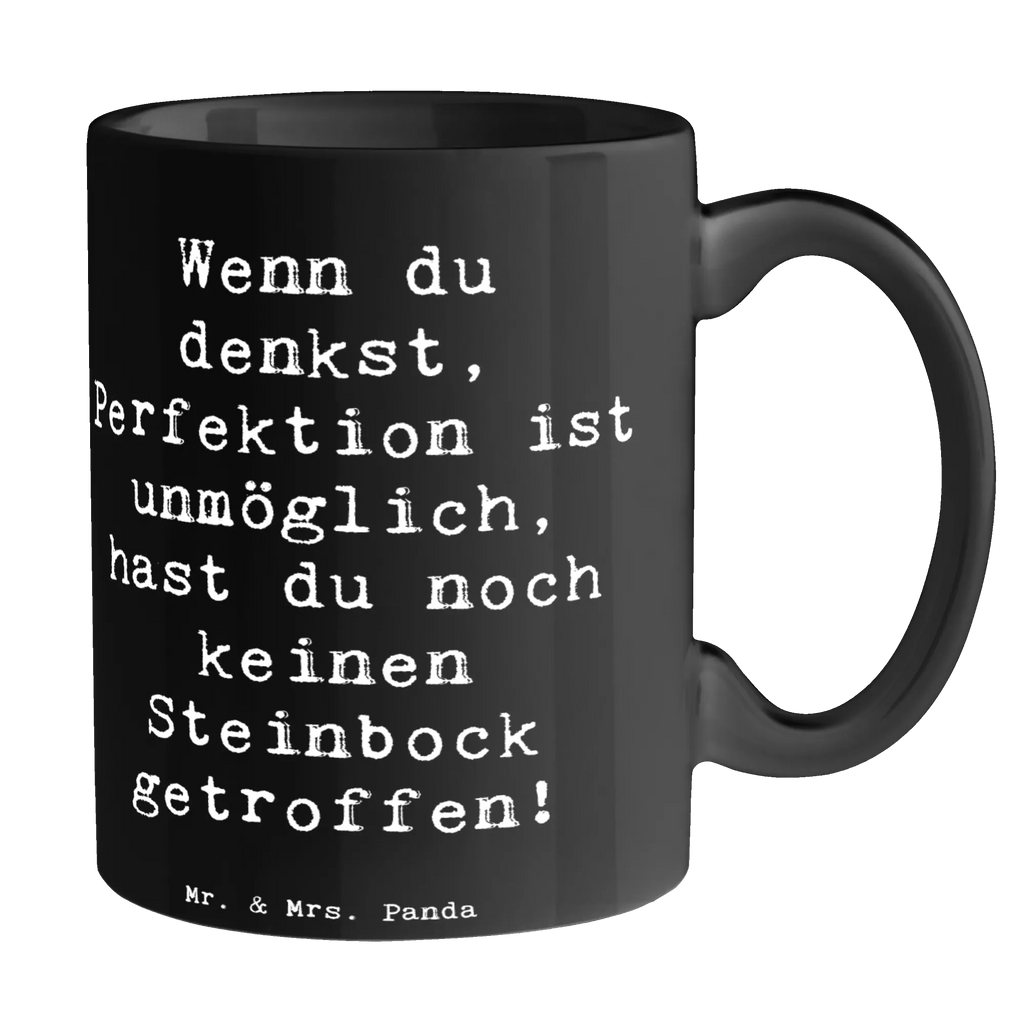 Tasse Spruch Steinbock Perfektion Bürotasse, Geschenktasse, Teetasse, Tasse mit Zitaten, Kaffeetasse, Keramiktasse, Porzellantasse, Tasse mit Motiven, Tasse, Tierkreiszeichen, Sternzeichen, Horoskop, Astrologie, Aszendent