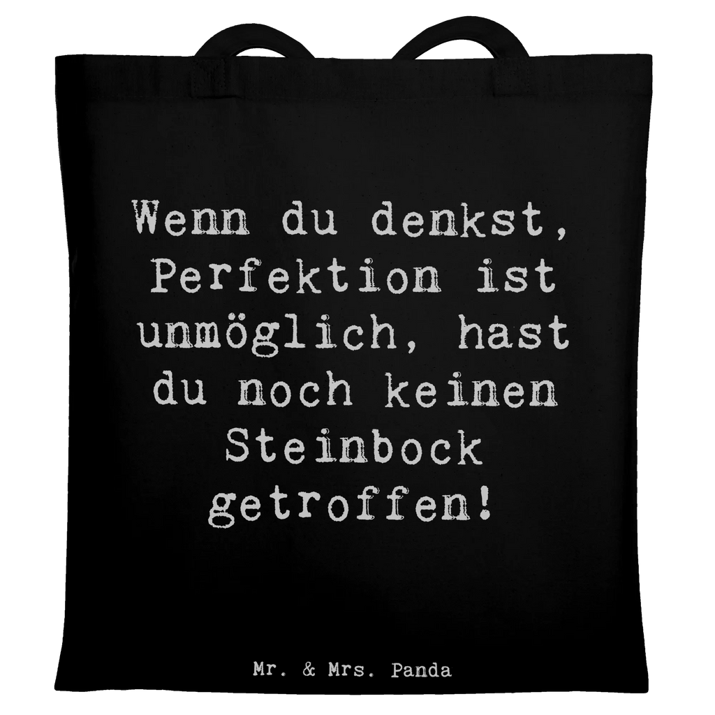 Tragetasche Spruch Steinbock Perfektion Beuteltasche, Beutel, Einkaufstasche, Jutebeutel, Stoffbeutel, Tasche, Shopper, Umhängetasche, Strandtasche, Schultertasche, Stofftasche, Tragetasche, Badetasche, Jutetasche, Einkaufstüte, Laptoptasche, Tierkreiszeichen, Sternzeichen, Horoskop, Astrologie, Aszendent