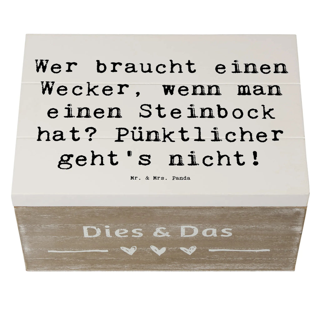 Holzkiste Spruch Steinbock Wecker Schatulle, Truhe, XXL, Erinnerungskiste, Erinnerungsbox, Dekokiste, Geschenkdose, Kiste, Schatzkiste, Holzkiste, Aufbewahrungsbox, Geschenkbox, Tierkreiszeichen, Sternzeichen, Horoskop, Astrologie, Aszendent