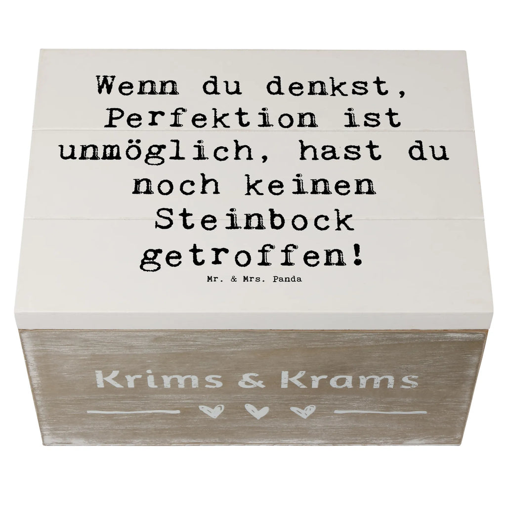 Holzkiste Spruch Steinbock Perfektion Kiste, Dekokiste, Holzkiste, Geschenkbox, Truhe, Aufbewahrungsbox, Erinnerungsbox, XXL, Geschenkdose, Erinnerungskiste, Schatzkiste, Schatulle, Tierkreiszeichen, Sternzeichen, Horoskop, Astrologie, Aszendent