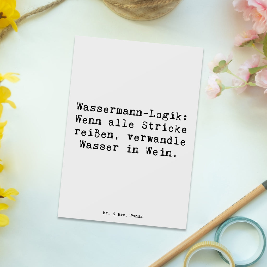 Postkarte Spruch Wassermann Logik Einladung, Ansichtskarte, Einladungskarten Geburtstag, Karte, Ansichtskarten, Geburtstagskarte, Postkarte, Grußkarte, Dankeskarte, Geschenkkarte, Einladungskarte, Einladung Geburtstag, Tierkreiszeichen, Sternzeichen, Horoskop, Astrologie, Aszendent