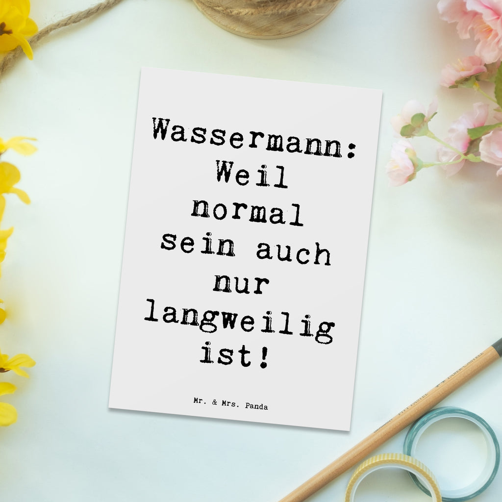 Postkarte Spruch Wassermann Unikat Ansichtskarte, Einladungskarte, Einladung Geburtstag, Karte, Geburtstagskarte, Postkarte, Einladung, Dankeskarte, Geschenkkarte, Ansichtskarten, Grußkarte, Einladungskarten Geburtstag, Tierkreiszeichen, Sternzeichen, Horoskop, Astrologie, Aszendent