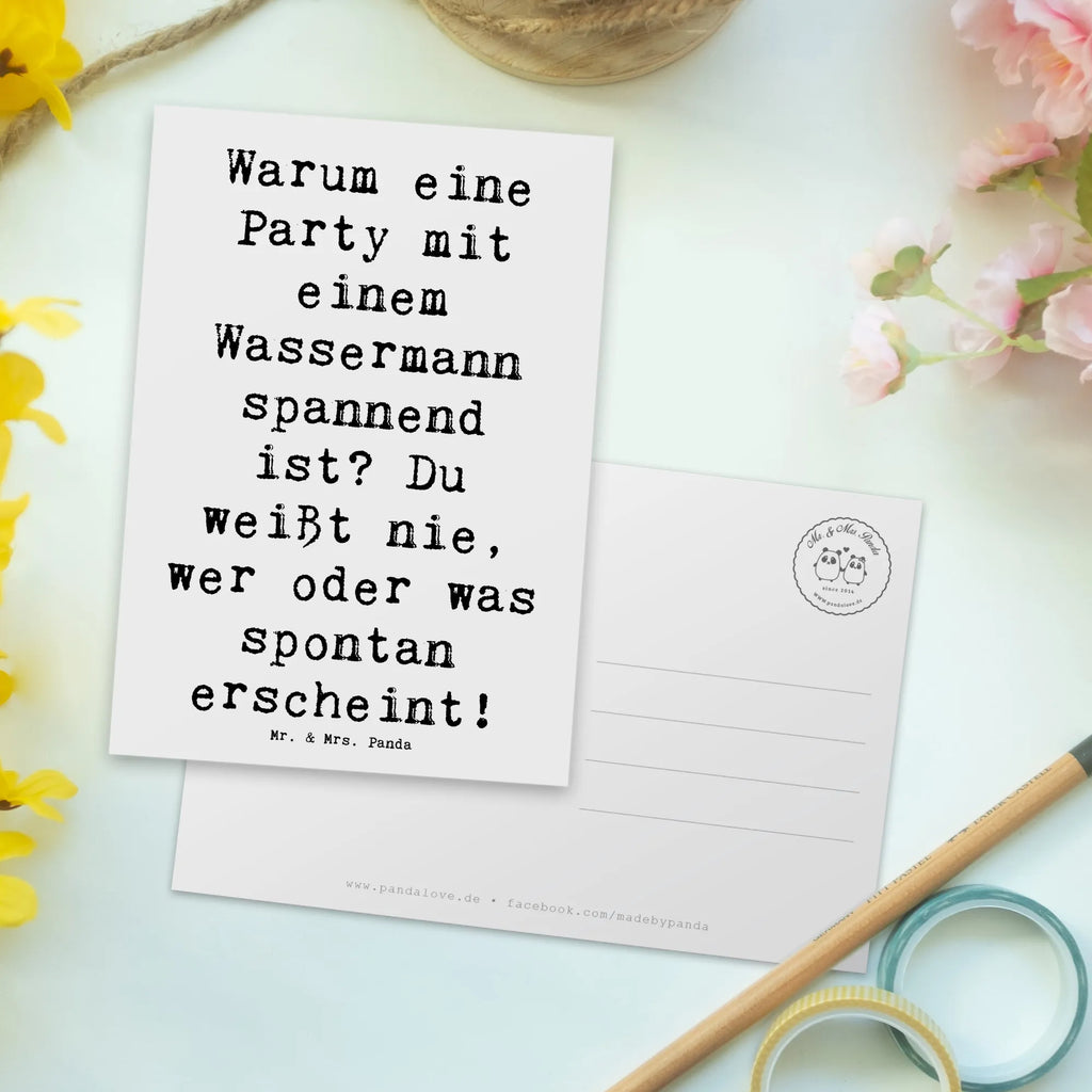 Postkarte Spruch Wassermann Party Karte, Ansichtskarte, Einladung, Geschenkkarte, Postkarte, Grußkarte, Dankeskarte, Einladungskarte, Geburtstagskarte, Ansichtskarten, Einladung Geburtstag, Einladungskarten Geburtstag, Tierkreiszeichen, Sternzeichen, Horoskop, Astrologie, Aszendent