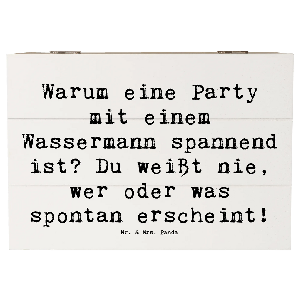 Holzkiste Spruch Wassermann Party XXL, Aufbewahrungsbox, Erinnerungskiste, Dekokiste, Geschenkbox, Schatulle, Kiste, Holzkiste, Geschenkdose, Erinnerungsbox, Schatzkiste, Truhe, Tierkreiszeichen, Sternzeichen, Horoskop, Astrologie, Aszendent