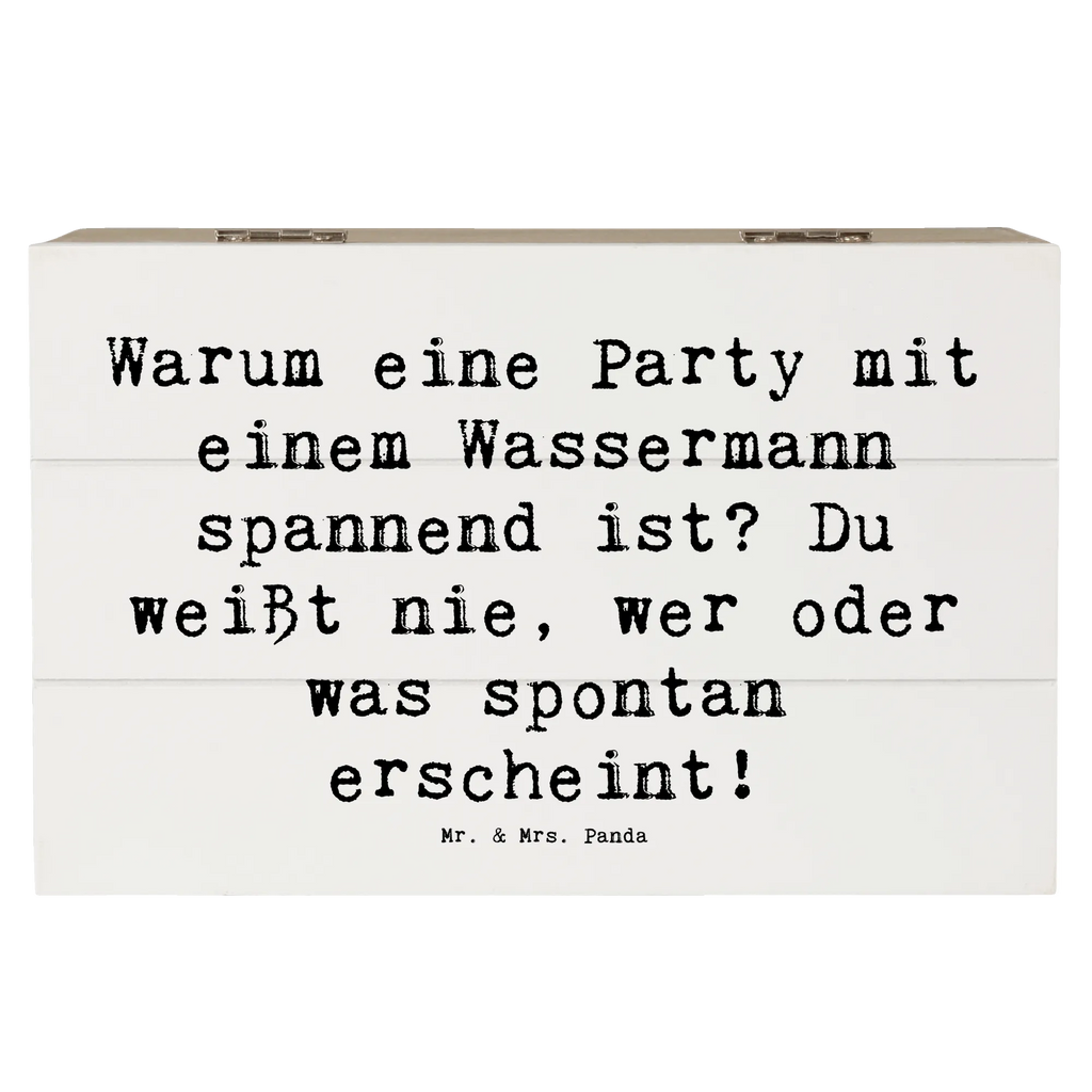 Holzkiste Spruch Wassermann Party XXL, Aufbewahrungsbox, Erinnerungskiste, Dekokiste, Geschenkbox, Schatulle, Kiste, Holzkiste, Geschenkdose, Erinnerungsbox, Schatzkiste, Truhe, Tierkreiszeichen, Sternzeichen, Horoskop, Astrologie, Aszendent