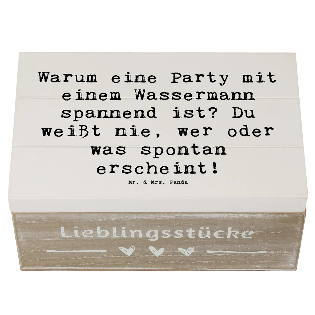 Holzkiste Spruch Wassermann Party XXL, Aufbewahrungsbox, Erinnerungskiste, Dekokiste, Geschenkbox, Schatulle, Kiste, Holzkiste, Geschenkdose, Erinnerungsbox, Schatzkiste, Truhe, Tierkreiszeichen, Sternzeichen, Horoskop, Astrologie, Aszendent